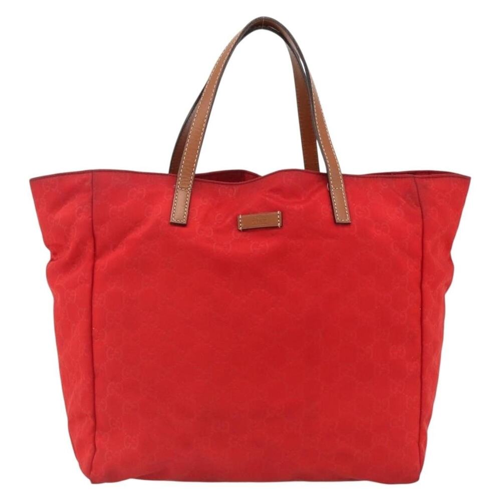 Gucci GG Canvas Tote Bag Nylon Gold